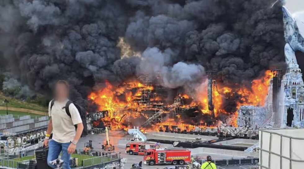 Massive fire in Boom, Belgium: Tomorrowland’s main stage destroyed on July 16—just 2 days before opening. Organizers silent. Is the festival in danger?