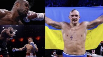 Oleksandr Usyk knocks out Dubois in Round 5 to reclaim undisputed heavyweight title. Ukraine celebrates its icon. Dedication to soldiers and nation.