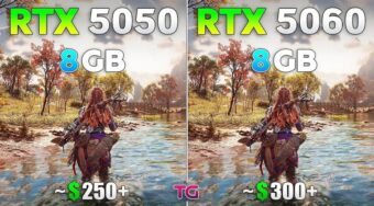 GeForce RTX 5050 and RTX 5060 were tested in 12 games. RTX 5060 consistently outperformed its sibling, justifying the $50 price difference.