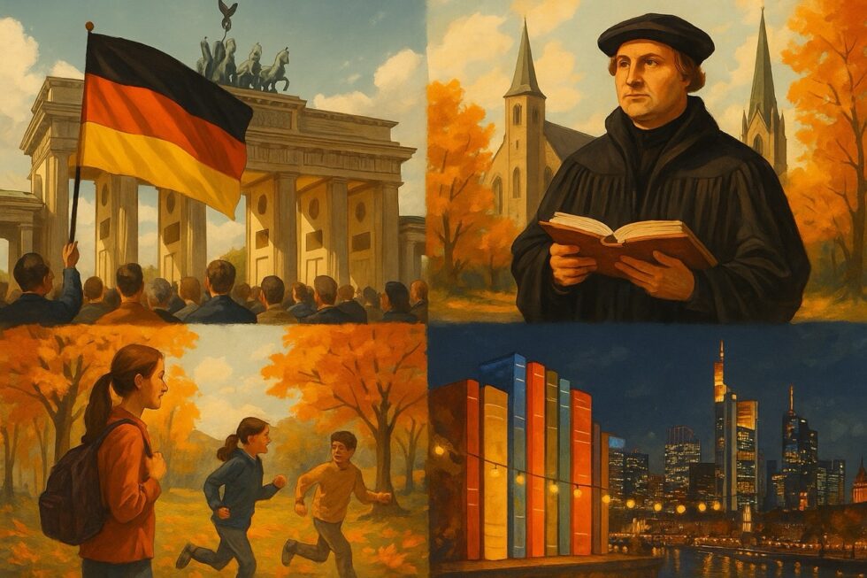 October 2025 in Germany: German Unity Day, World Teachers’ Day, Reformation Day, autumn school holidays and major festivals like Frankfurt Book Fair and Oktoberfest.