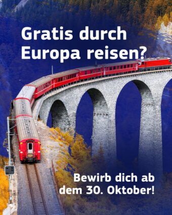 DiscoverEU celebrates 40 years of Schengen: the EU will give away 40,000 free train passes to 18-year-olds across Europe. Applications open on 30 October 2025.