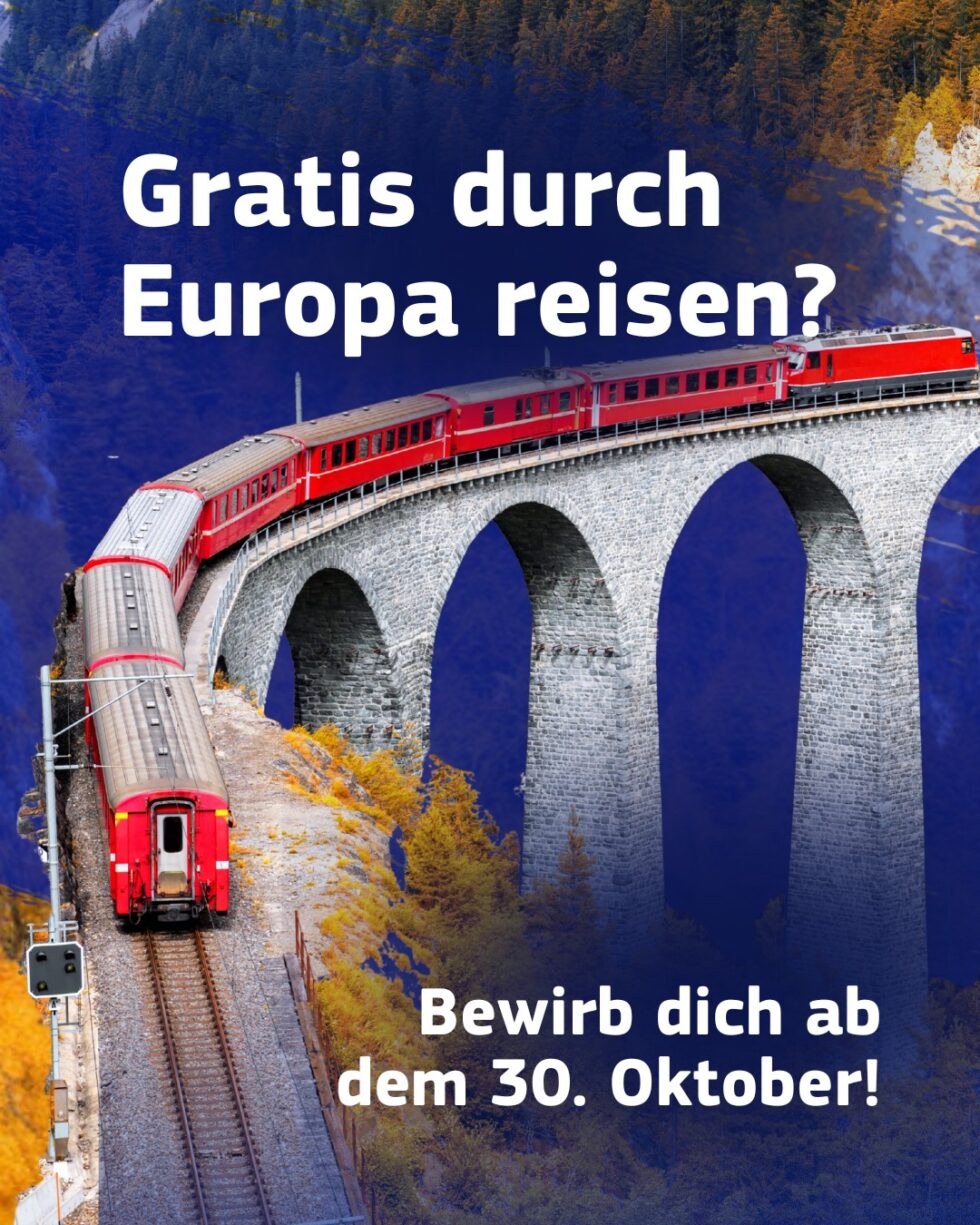 DiscoverEU celebrates 40 years of Schengen: the EU will give away 40,000 free train passes to 18-year-olds across Europe. Applications open on 30 October 2025.