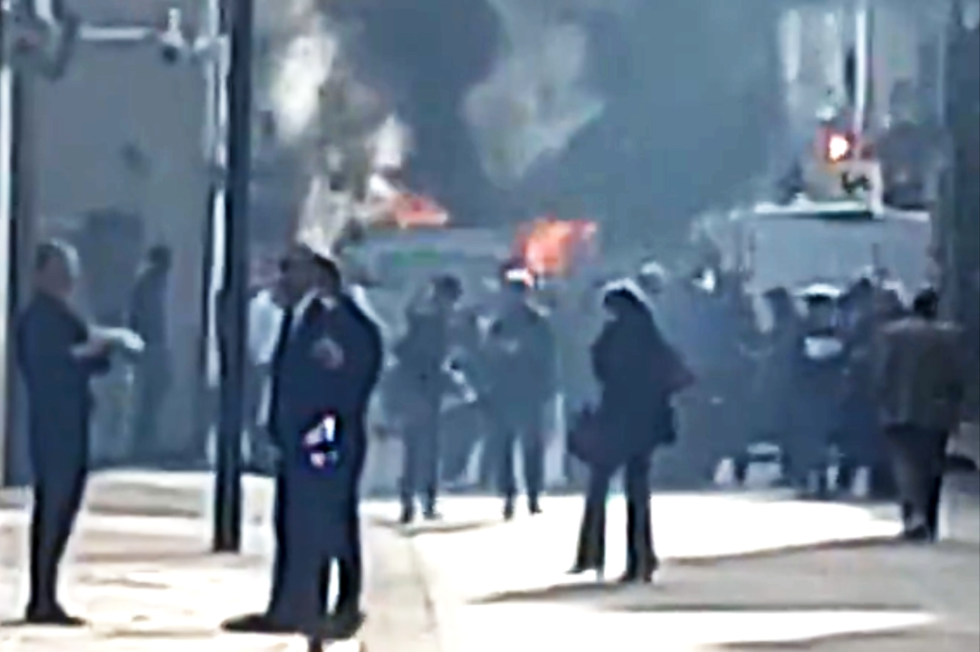 Several explosions rocked Paris near the Prime Minister’s residence on Tuesday morning. A van caught fire but was quickly extinguished, no injuries reported.