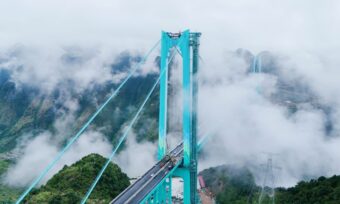 Huajiang Grand Canyon Bridge in China (Chinese: 花江峡谷大桥) opened in 2025: 625m high, 2,890m long. A record-breaking marvel and new tourist icon.