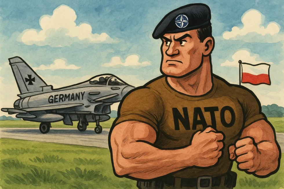 Germany boosts NATO’s eastern flank by deploying Eurofighters to Poland and investing €10 billion in drones. Renewz.de reports, citing Tagesspiegel, on Pistorius’ new defense plan.