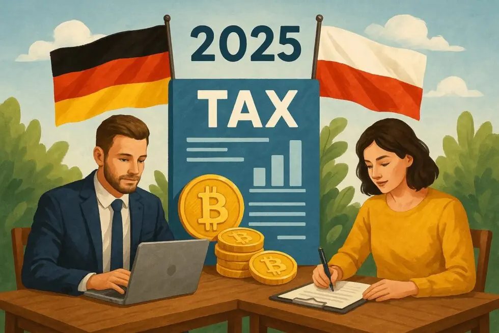 Germany and Poland updated their crypto tax laws for 2025. Compare rates, rules, and benefits for Bitcoin, staking, and DeFi investors — and find legal ways to save.