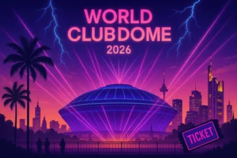 World Club Dome 2026 confirms Haftbefehl as its first act. Europe’s major EDM and techno festival returns to Frankfurt on 5–7 June 2026. Full details on tickets, venue and lineup.