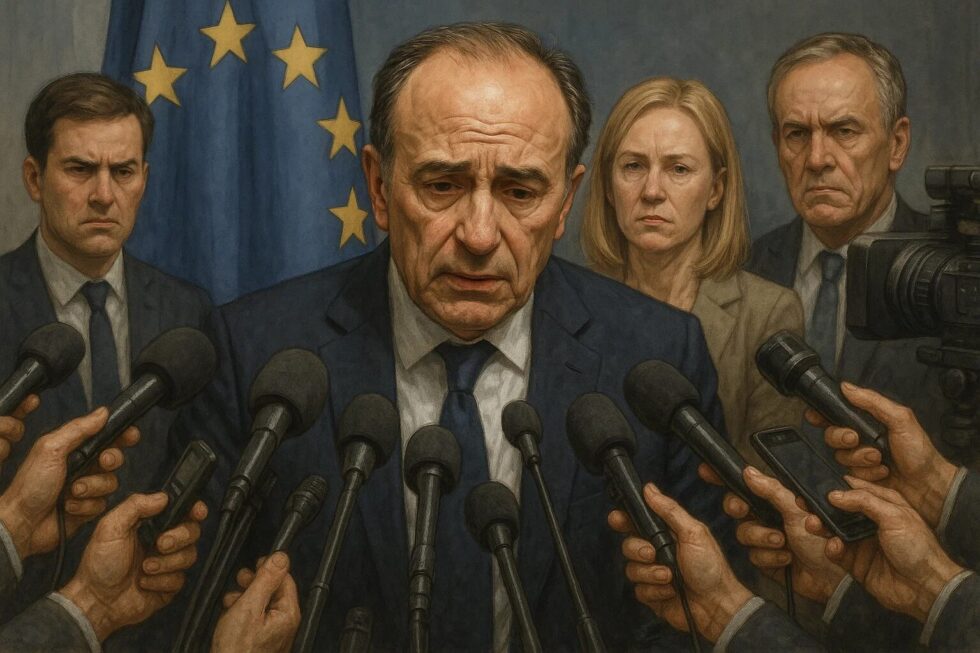 High-ranking EU official Stefano Sannino quit after questioning in a probe into possible misuse of EU funds; Federica Mogherini is also implicated.