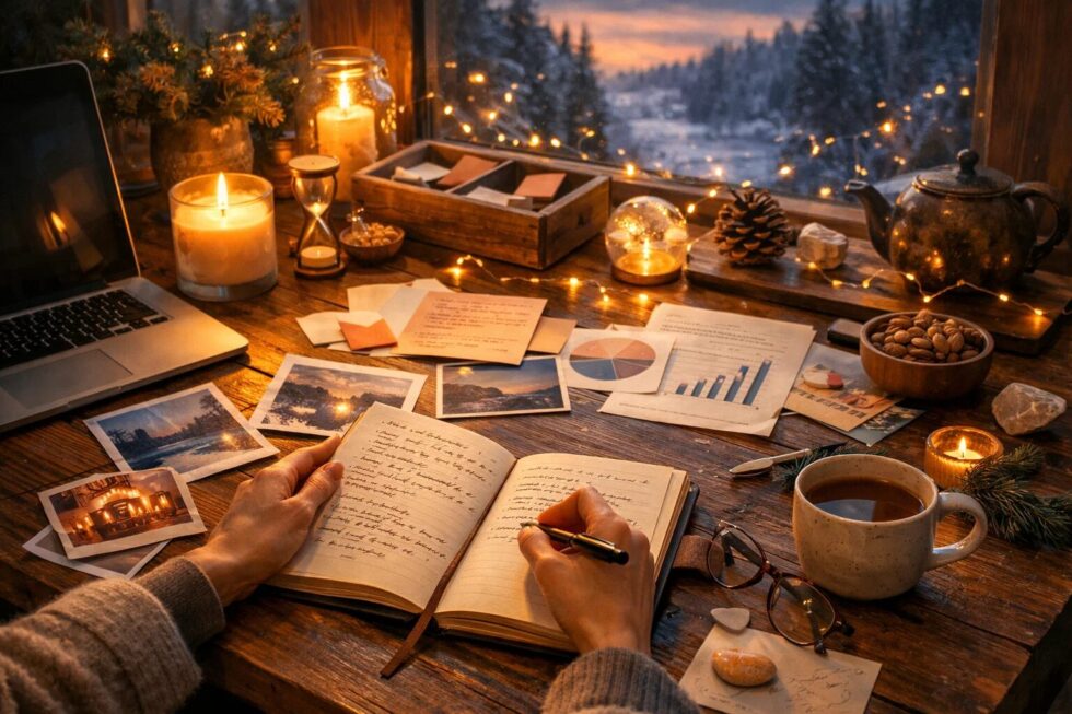 Annual review at home in 10 steps. Learn how an honest analysis of facts and emotions helps you find clarity and confidence for 2026. Read expert tips now.