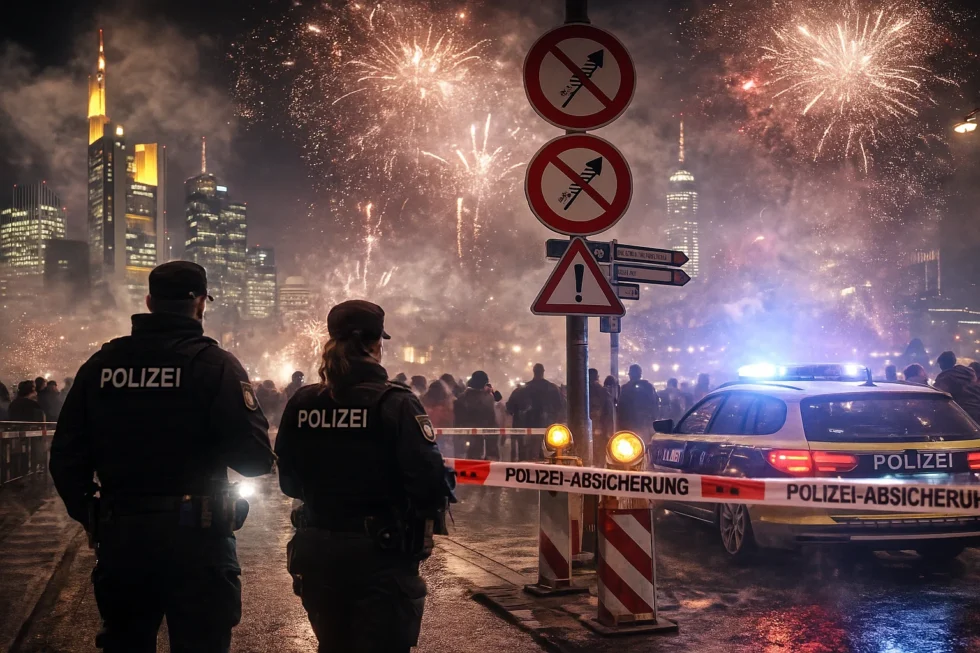 New Year’s Eve in Frankfurt: where fireworks are banned, which areas are closed, what the law says and what fines apply. All official rules and safety measures explained.