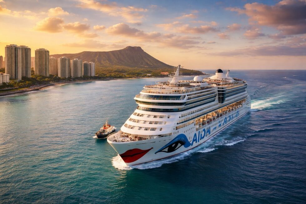 AIDAdiva was forced to return to Hawaii after two medical emergencies at sea, delaying its Pacific crossing and cutting its Busan stop on the 2025–26 world cruise.