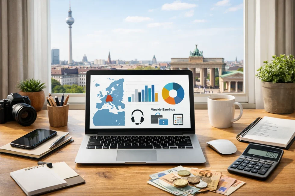 Online work in Germany is growing in 2026 as remote jobs, streaming, digital marketing and freelance platforms create new income opportunities. Discover where to find remote work from home and weekly payments.
